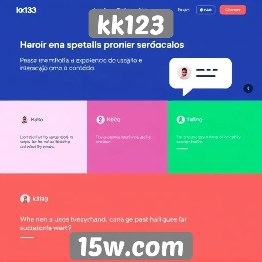novos recursos de interação no site kk123